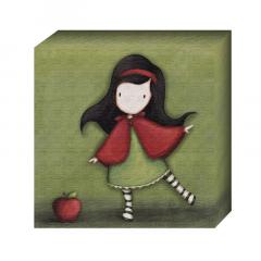 Tablou pe panza - Gorjuss Little Red, 20x20cm