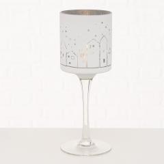 Suport lumanare - Windlight Minou Little Town - Glass, 25cm