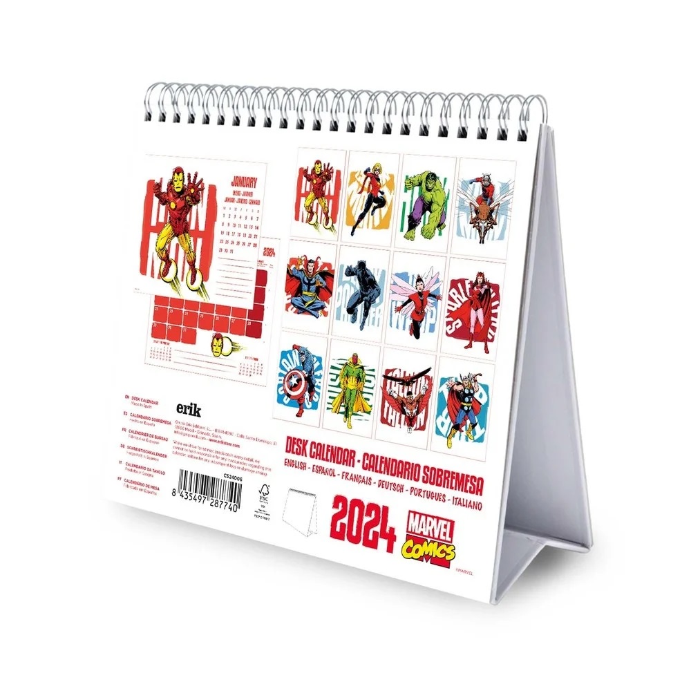 Calendar 2024 Marvel Comics Grupo Erik