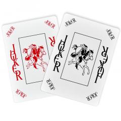 Carti de joc - Poker Texas Hold'em 100% plastic (Albastru/Rosu)