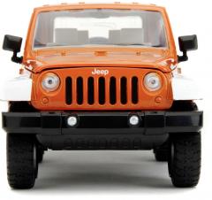 Set masinuta cu figurina - Jeep Wrangler si Orange