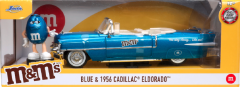 Masina metalica si figurina - M&M's - Cadillac Eldorado si Blue