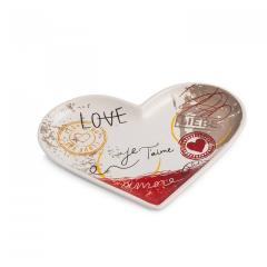 Mini platou pentru sare si piper - Plate Heart XL