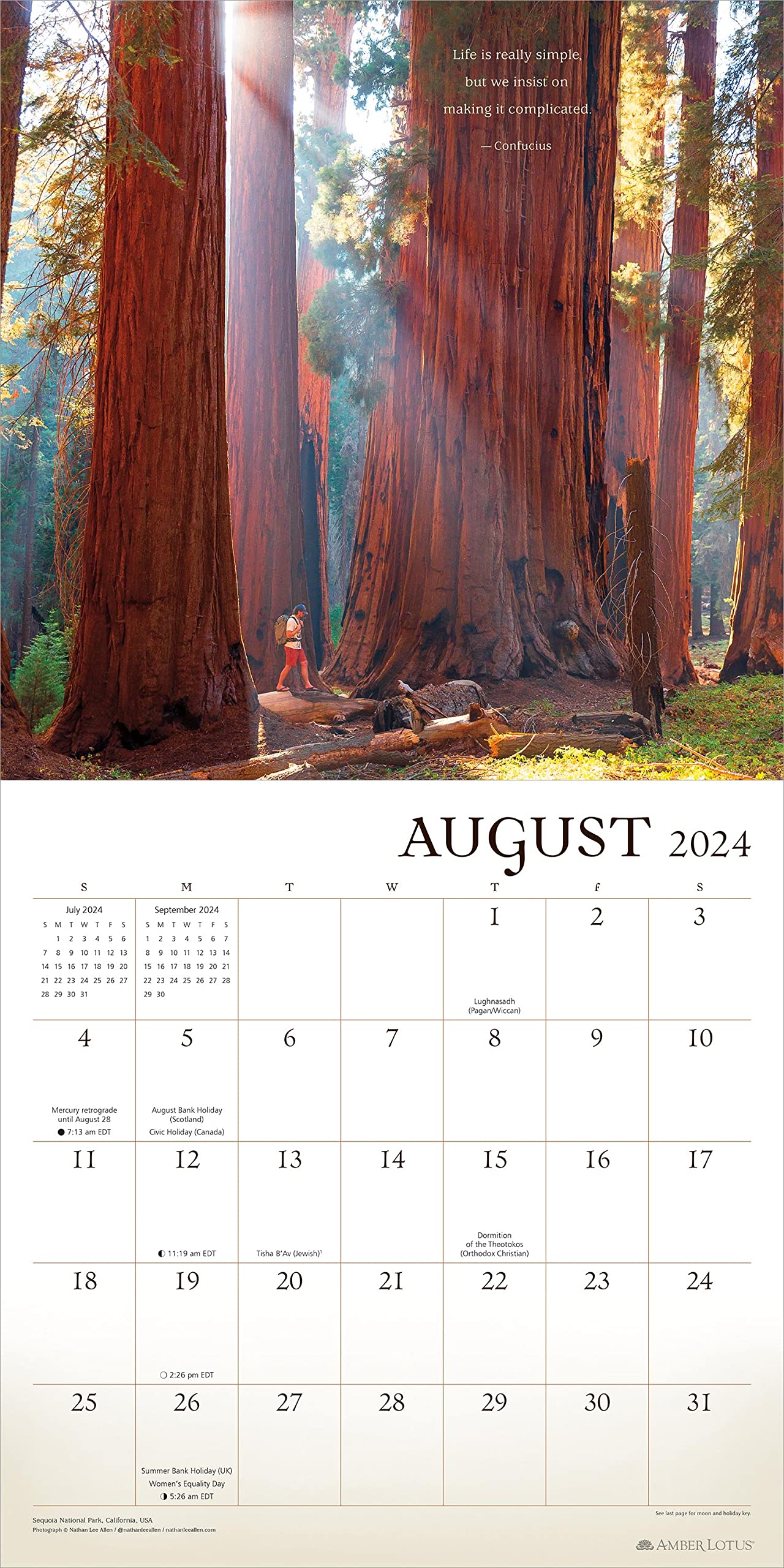 Wanderlust 2024 Wall Calendar Amber Lotus Publishing