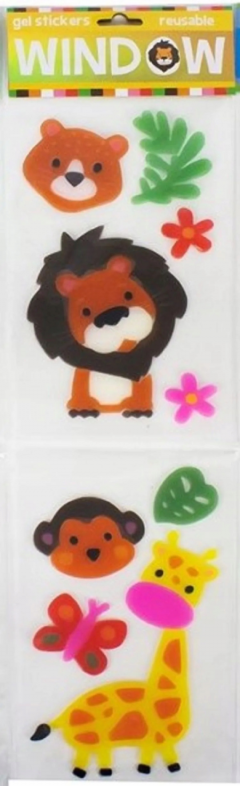 Stickere pentru fereastra din gel - Jungla