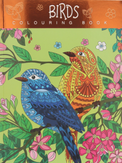 Carte de colorat pentru familie - Pasari