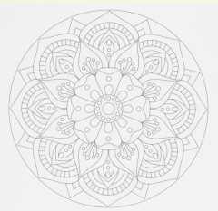 Mandala - Carte de colorat, Verde