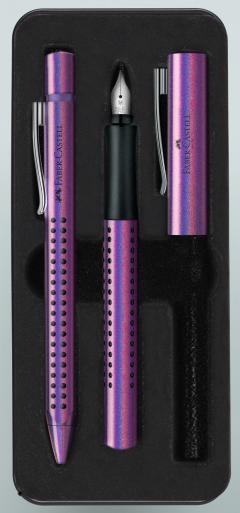 Set Stilou + pix Faber-Castell - Grip Glam - Violet