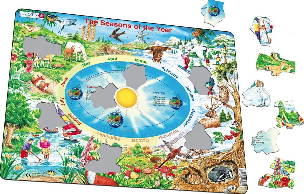 Puzzle 44 piese - The Seasons of the Year - Larsen - Larsen