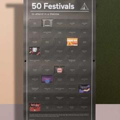 Poster interactiv - 50 Festivals to attend in a lifetime