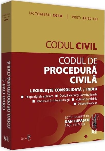 Codul civil. Codul de procedura civila