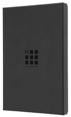 Carnet - Moleskine Leather - Box Edition - Hard Cover, Large, Ruled - Moss Green