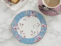 Farfurie - Katie Alice Ditsy Floral Teal Side Plate