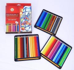 Set 72 creioane colorate - Polycolor cu ascutioare si 3 creioane grafit 1500