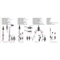 Set compas profesional 13 piese