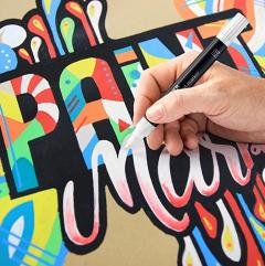 Set 6 markere - Lumocolor Paint Marker