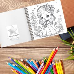 50 Mandale. Carte de colorat pentru adulti - Printese dragalase