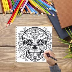 50 Mandale. Carte de colorat pentru adulti - Sugar Skull