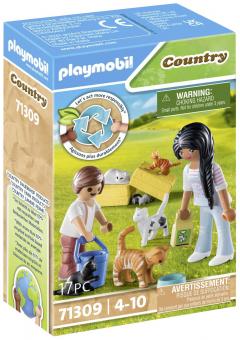 Set 9 figurine cu accesorii - Familie de pisici