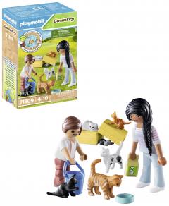 Set 9 figurine cu accesorii - Familie de pisici