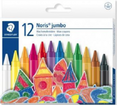 Set 12 creioane colorate cerate - Noris Jumbo