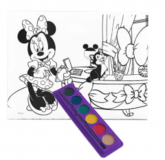 Kit de colorat cu acuarele - Minnie, A4