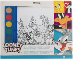Kit de colorat cu acuarele - Looney Tunes