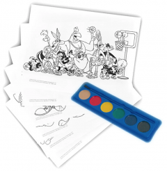 Kit de colorat cu acuarele - Looney Tunes