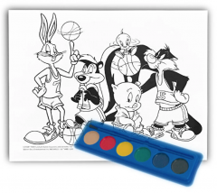 Kit de colorat cu acuarele - Looney Tunes