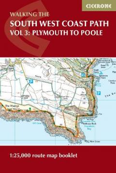 Coperta cărții South West Coast Path Map Booklet - Vol 3: Plymouth to Poole