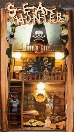 Puzzle 3D - Cotor de carte DIY - Sea Hunter