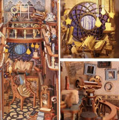 Puzzle 3D - Cotor de carte DIY - The Nebula Rest Room