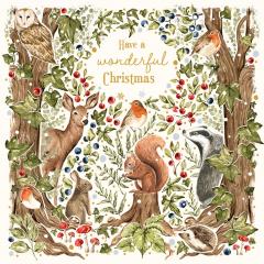 Felicitare - Wishing You a Merry Christmas - Animals, doua modele