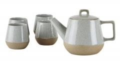 Set ceainic cu 4 cesti - Grey
