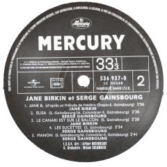 Serge Gainsbourg & Jane Birkin - Vinyl