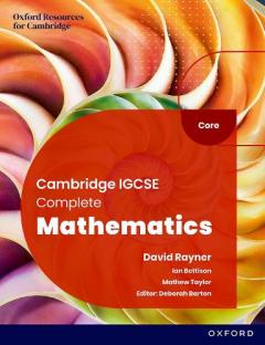 Coperta cărții Cambridge IGCSE Complete Mathematics Core: Student Book Sixth Edition