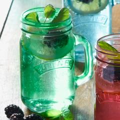 Borcan verde cu maner - 400 ml