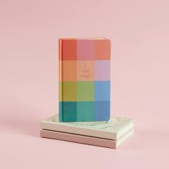 Jurnal - Bookcloth Journal - Rainbow Check