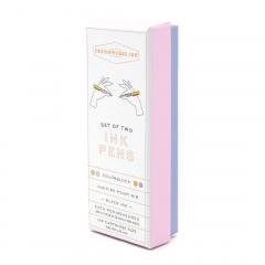 Set 2 pixuri - Color Block - Lilac + Cornflower