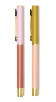 Set 2 pixuri - Color Block - Rosewood + Blush