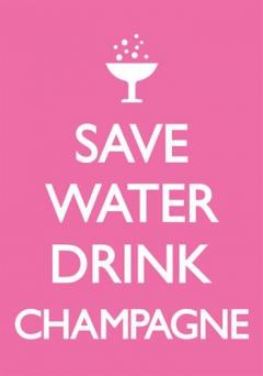 Carte postala - Save Water Drink Champagne Dean Morris
