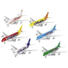 Jucarie - Airplane Airbus A380 cu lumini si sunete, 19cm (mai multe modele)