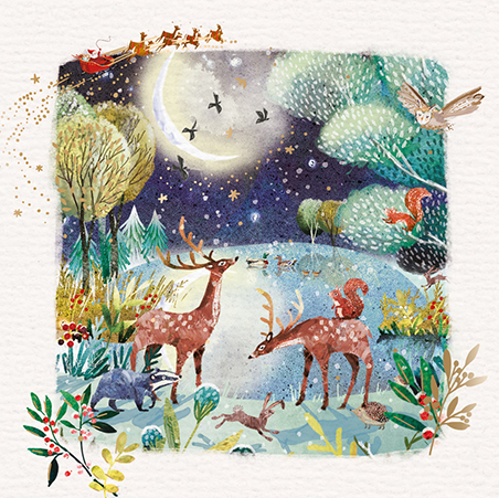 LDCISR1032 Biglietto Di Auguri Artistico Per Figlia: Compleanno Con Cani Dalmata E Palloncini, Finitura In Lamina Oro, 16x16 Cm