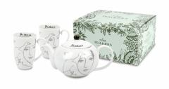 Set ceainic cu doua cani  - Picasso