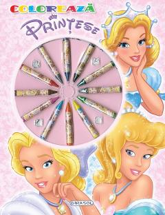 Coloreaza Printese cu creioane