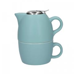 Tea for one - La Cafetiere Barcelona Retro Blue