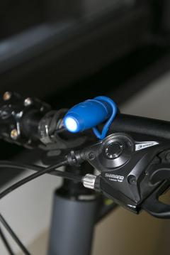 Mini silicone USB Torch Flashlight - Blue