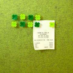 Set 20 push pins - Lucky Clover