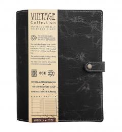 Agenda 2022 - Vintage Collection, Weekly, negru