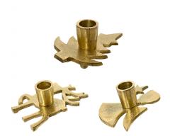 Suport lumanare - Gold Aluminium - Deer, Angel, Tree, mai multe modele